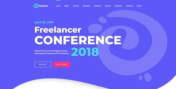 event responsive minimal bootstrap html шаблон сайта
