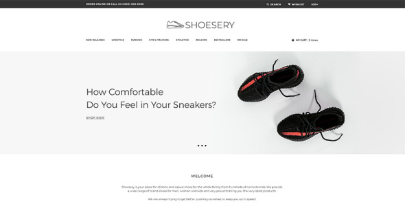 обувной магазин clean shopify тема