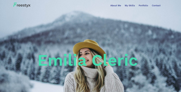freelancer one page modern wordpress elementor theme