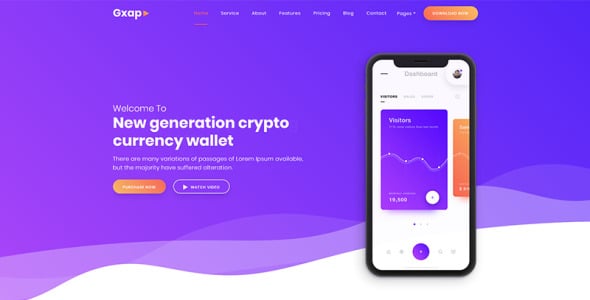 шаблон целевой страницы приложения, sass, программного обеспечения