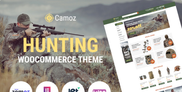 охота на электронную коммерцию классическая тема elementor woocommerce