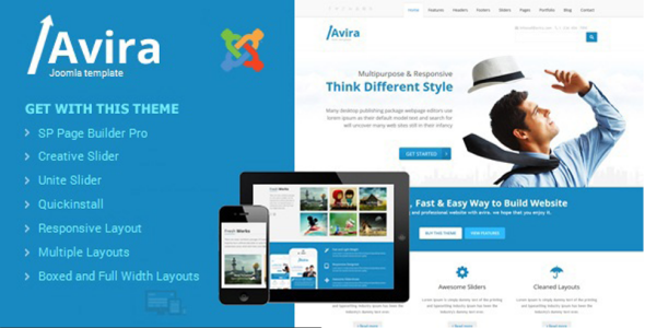 адаптивный универсальный шаблон joomla