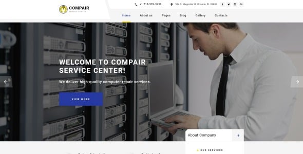 компьютеры очищают шаблон joomla