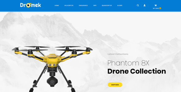 drone camera store шаблон opencart