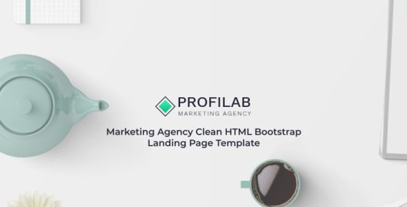 маркетинговое агентство clean html bootstrap landing page template