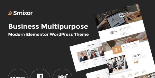 бизнес многофункциональная современная тема wordpress elementor theme