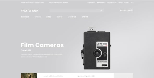 d?ommerce современный шаблон opencart
