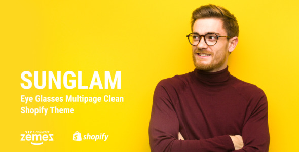 очки для глаз многостраничная чистая тема shopify