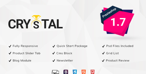 тема ювелирного магазина crystal jewellery store prestashop