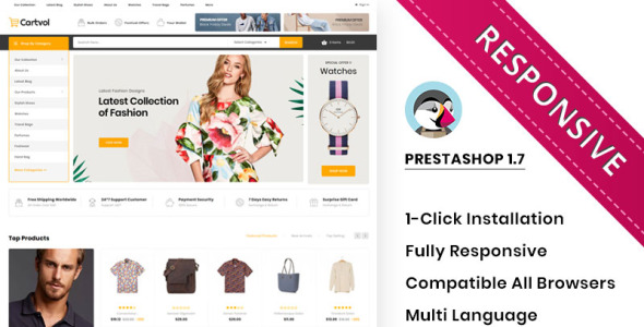 мега модная отзывчивая тема prestashop