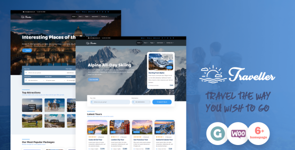 tour &amp; travel wordpress тема
