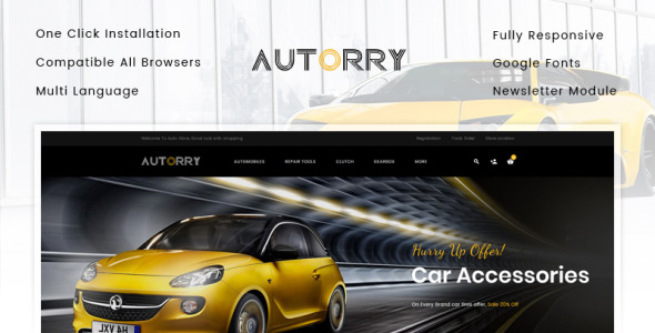 магазин автозапчастей opencart шаблон