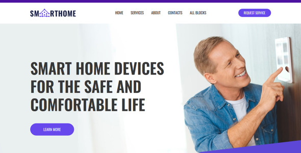 шаблон целевой страницы smart home