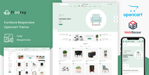 шаблон opencart мебельного магазина