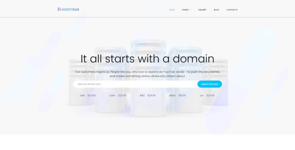 хостинг многостраничного современного шаблона joomla