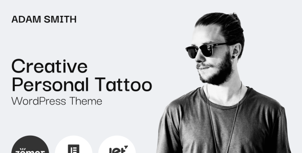 creative personal tattoo pro wordpress theme