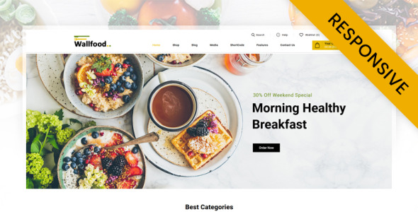 тема woocommerce food &amp; restaurant store