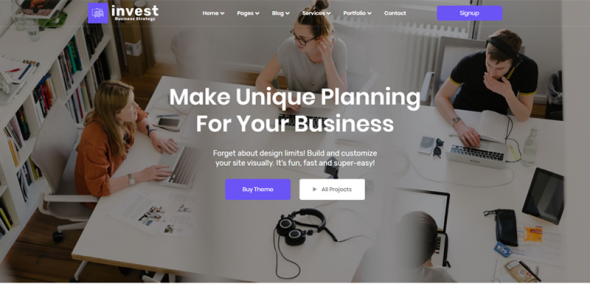 шаблон целевой страницы business &amp; digital agency