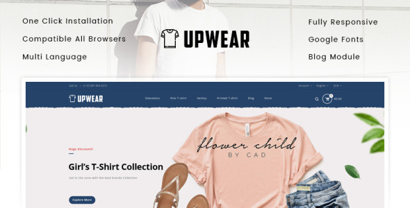 тема магазина футболок prestashop