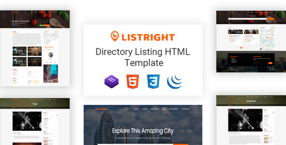 список каталогов html5 шаблон сайта
