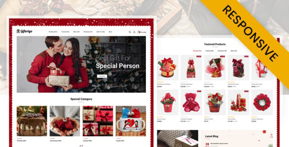 Gifts Store OpenCart Template
