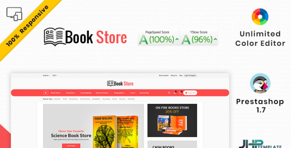 тема mega book mall prestashop