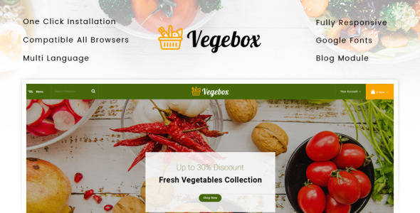 овощной магазин prestashop тема