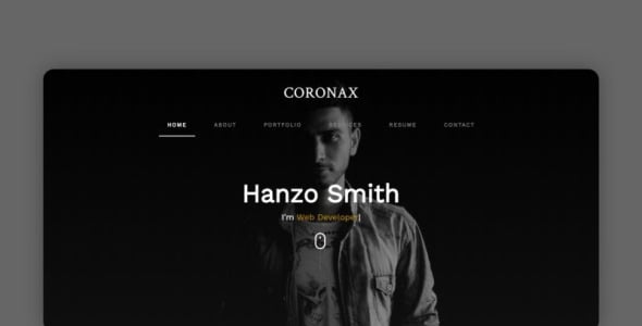 шаблон целевой страницы личного портфолио