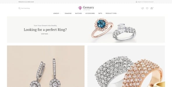 jewel store шаблон magento тема