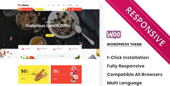 кафе и ресторан премиум-класса woocommerce тема