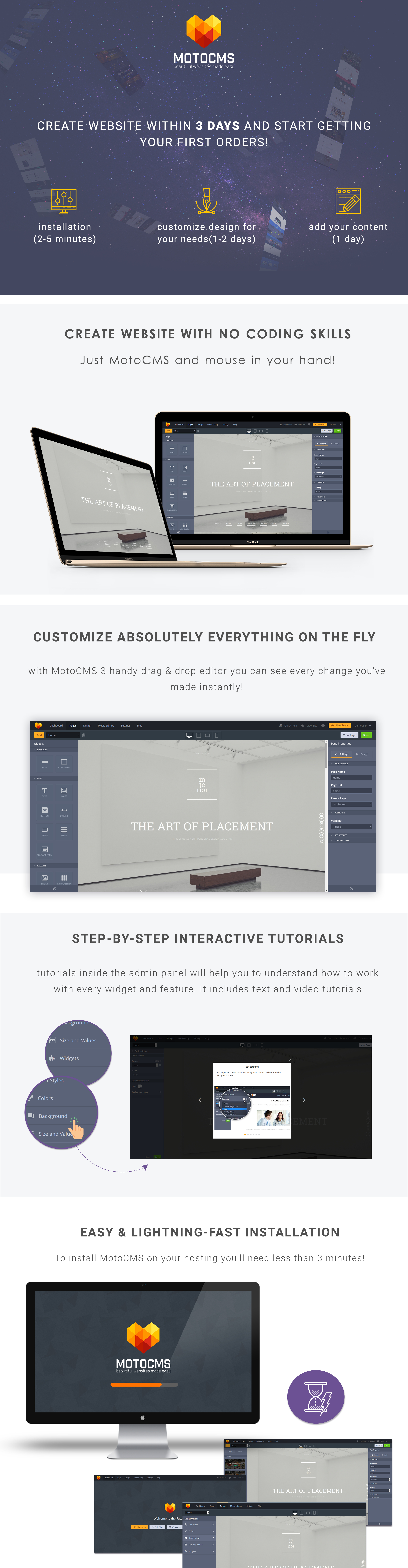 дизайн интерьера art moto cms 3 шаблон