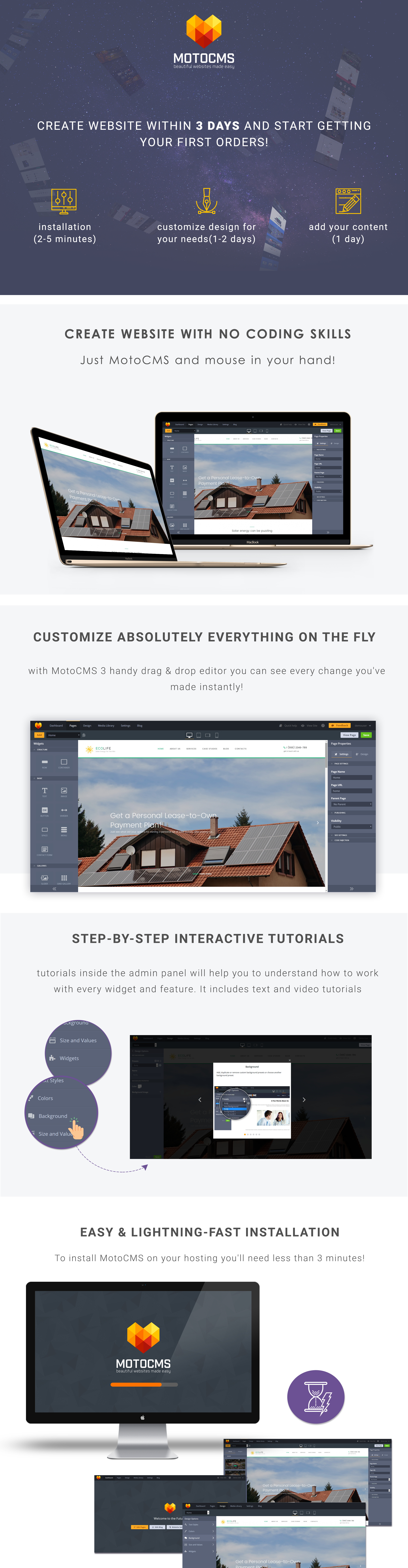 pv system moto cms 3 шаблон