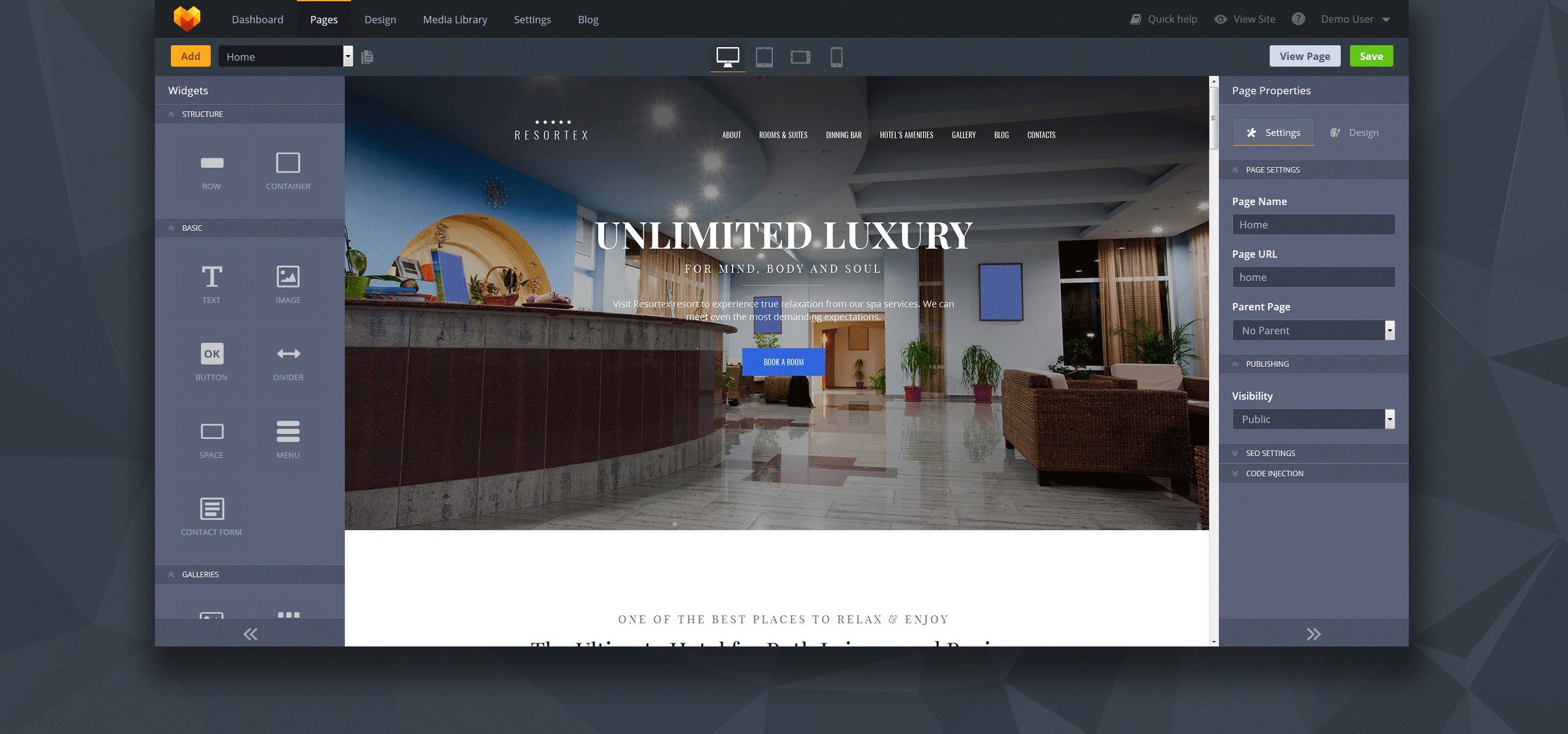 hotels premium moto cms 3 шаблон