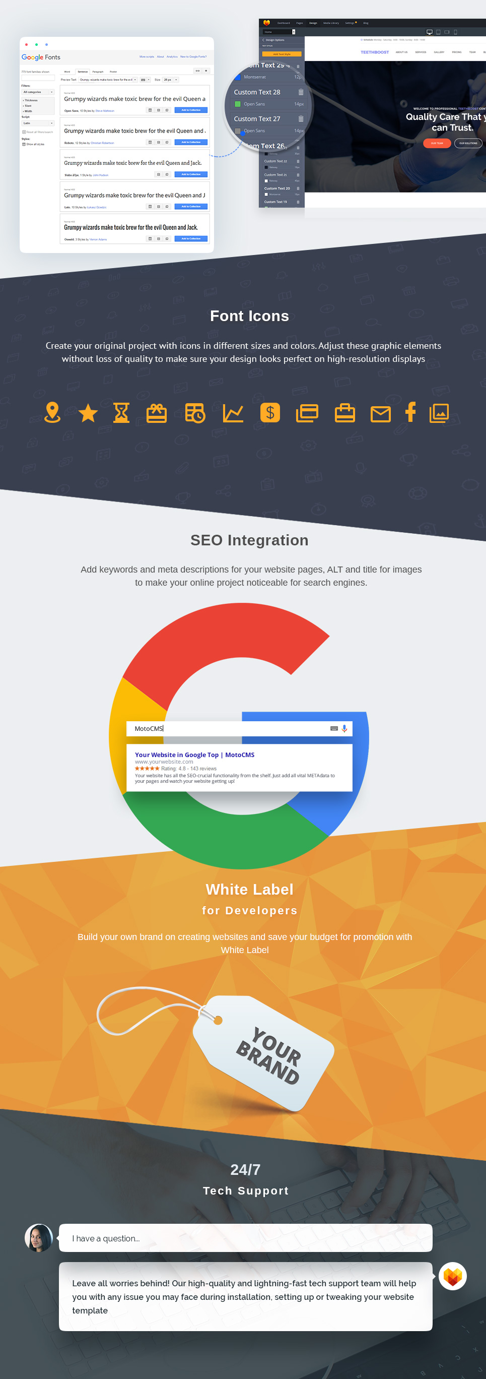 шаблон teethboost moto cms 3