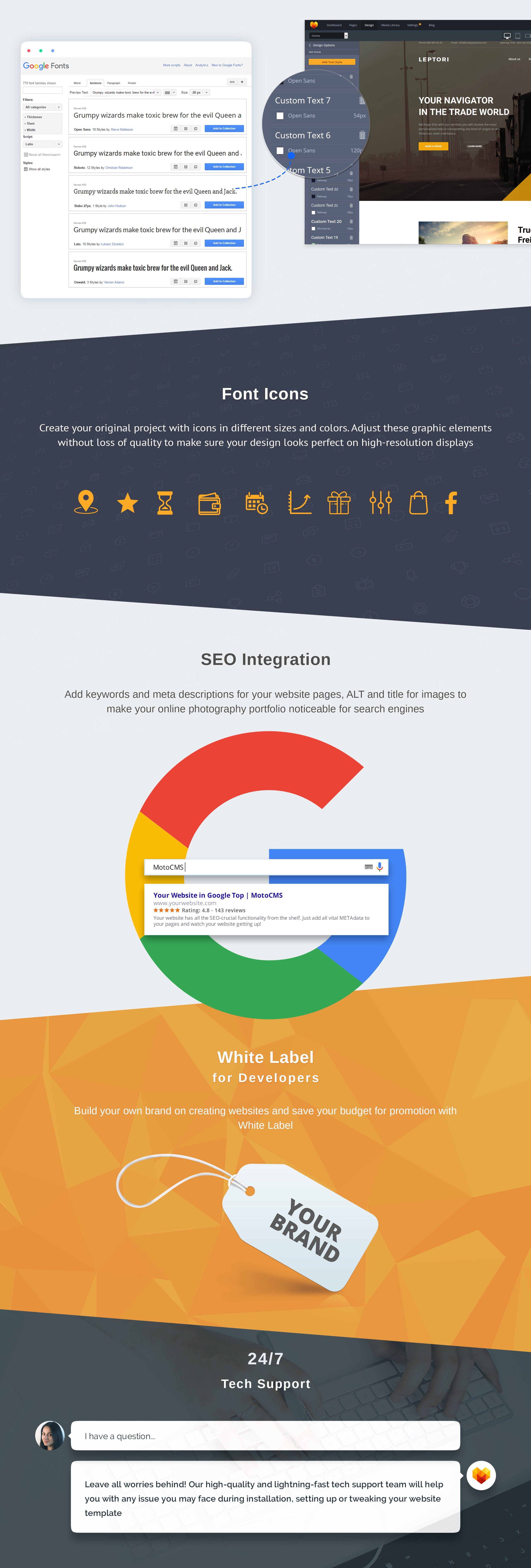 шаблон leptori moto cms 3