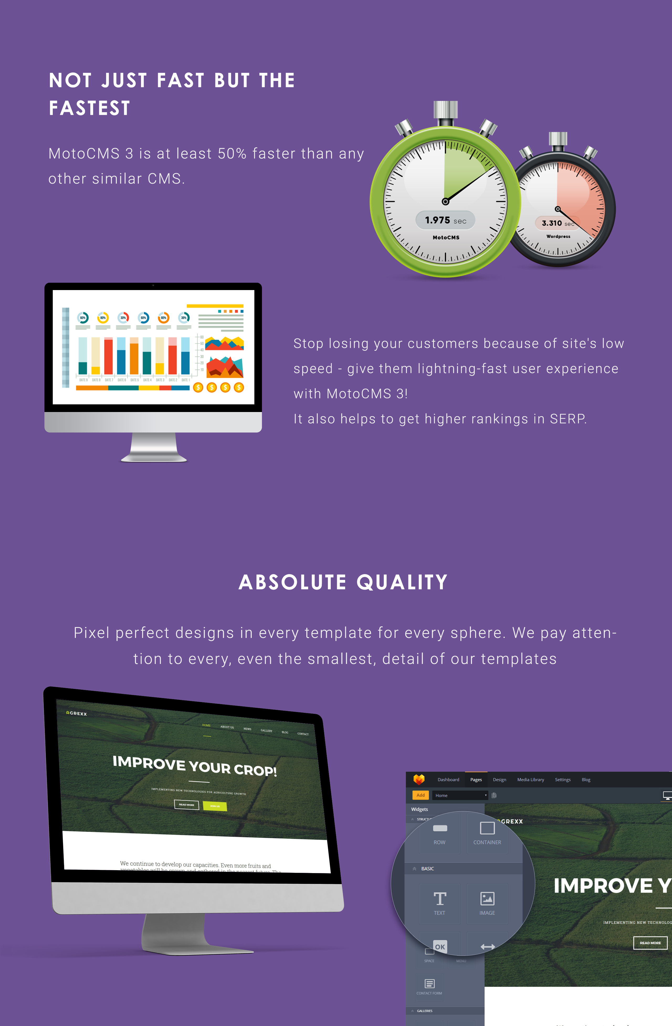 шаблон organic farm moto cms 3