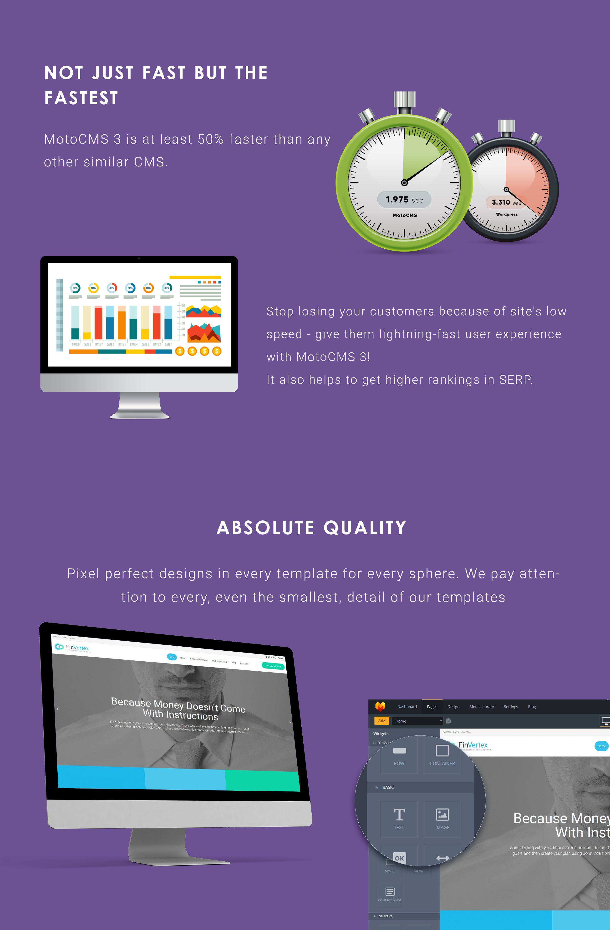 шаблон finvertex responsive moto cms 3