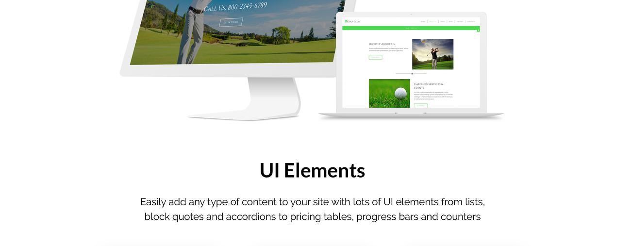 шаблон golf &amp; sport joomla