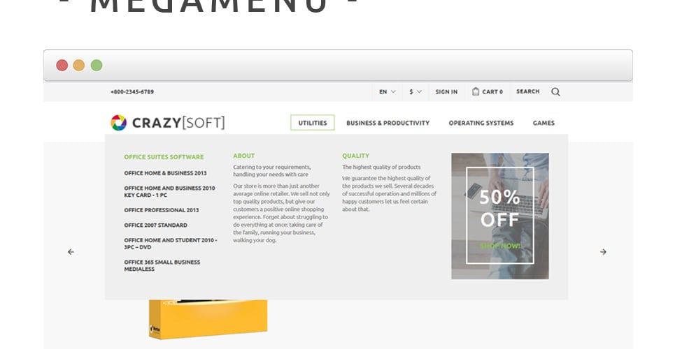 сумасшедшая мягкая тема prestashop