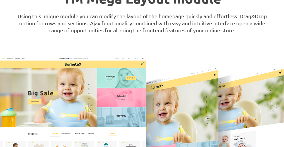 тема магазина для беременных prestashop
