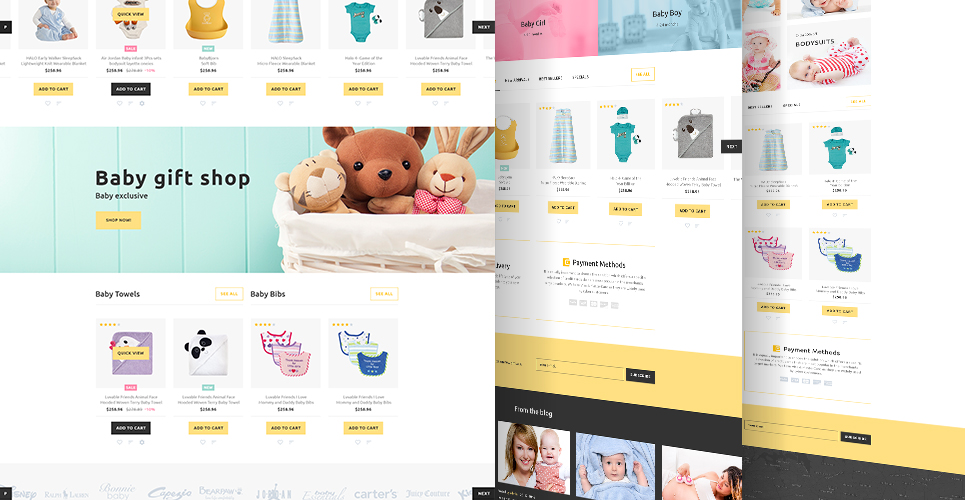 тема магазина для беременных prestashop