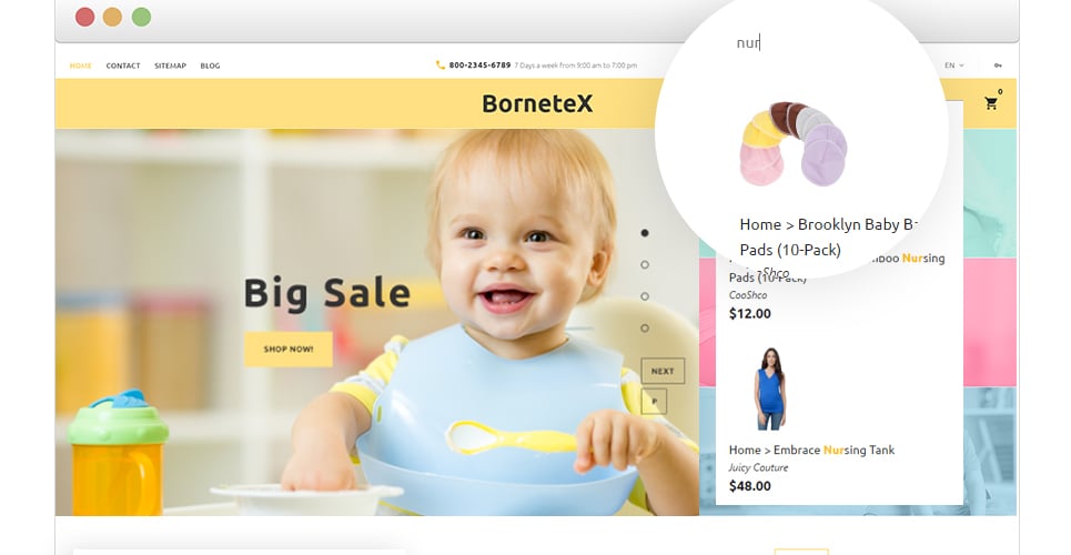 тема магазина для беременных prestashop