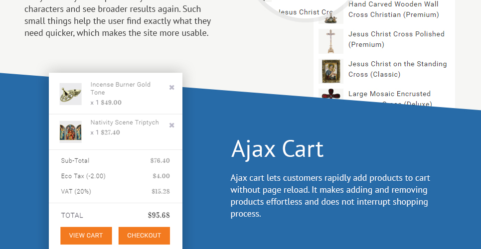 католические подарки шаблон opencart