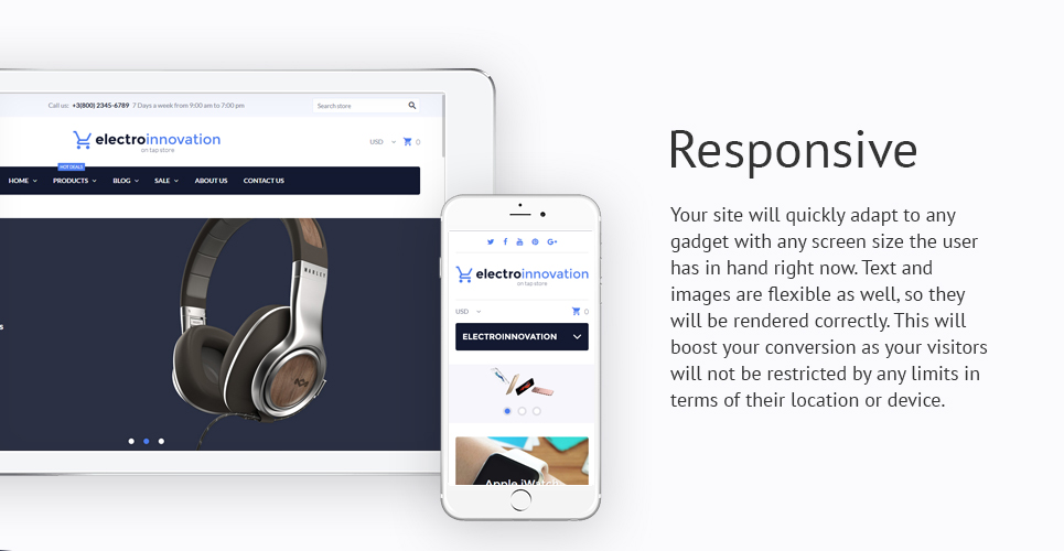 тема electro innovation shopify