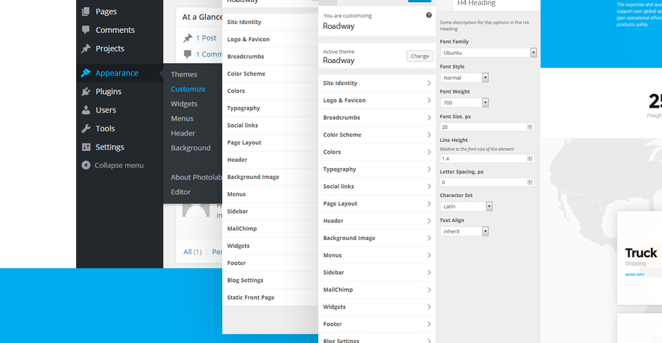 тема wordpress logistics & transportation services