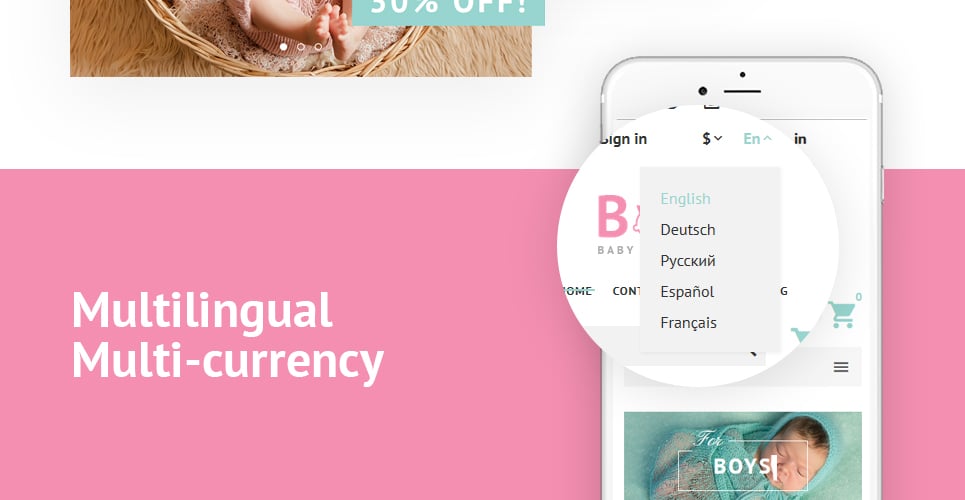детский интернет-магазин prestashop theme