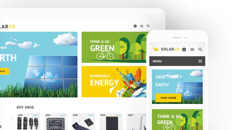 солнечные батареи аксессуары prestashop тема