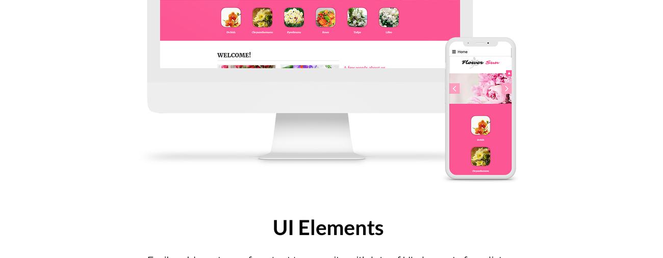 шаблон flower sun joomla