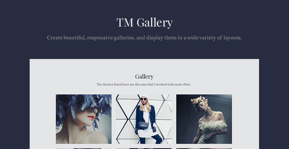 модель фото портфолио wordpress тема