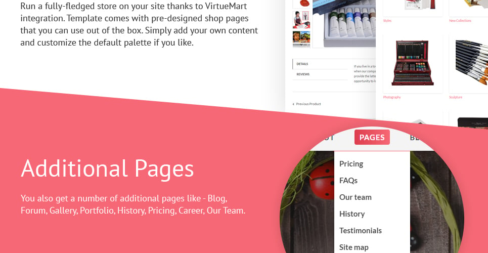 креативный магазин virtuemart &amp; joomla шаблон
